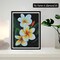 5D Diamond Painting Flower Plumeria Full Drill by Number Kits-30x40cm(12x16inch)